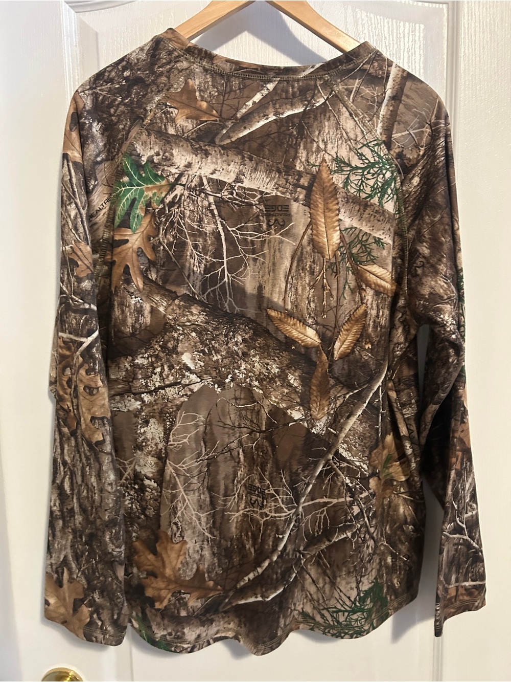 Men's Realtree Camo Long-Sleeve thermal Shirt - Brown/Green